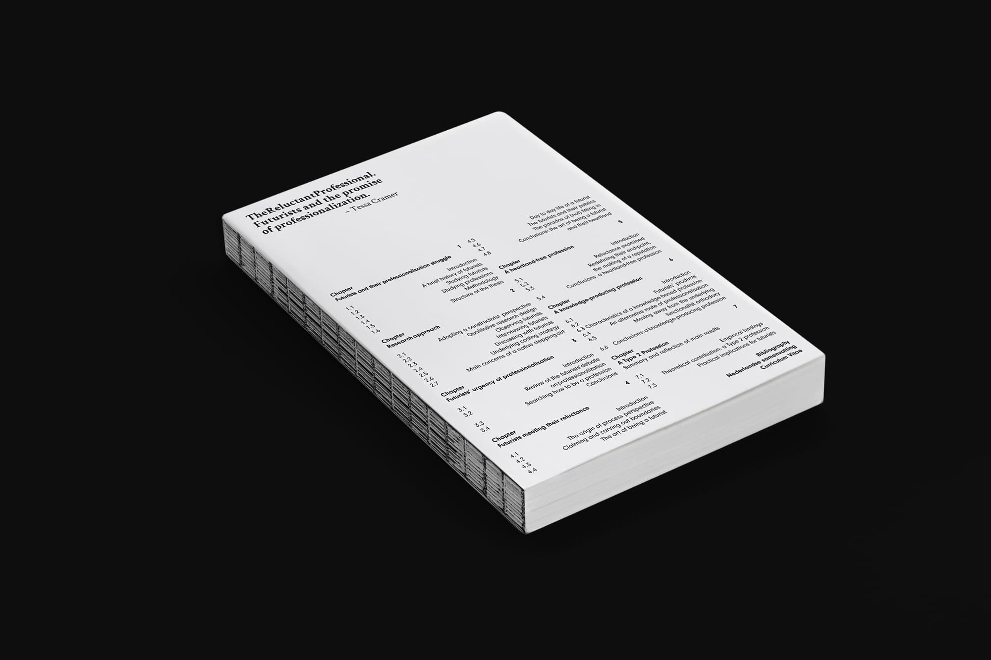 Tessa Cramer The Reluctant Professional Book [concept]